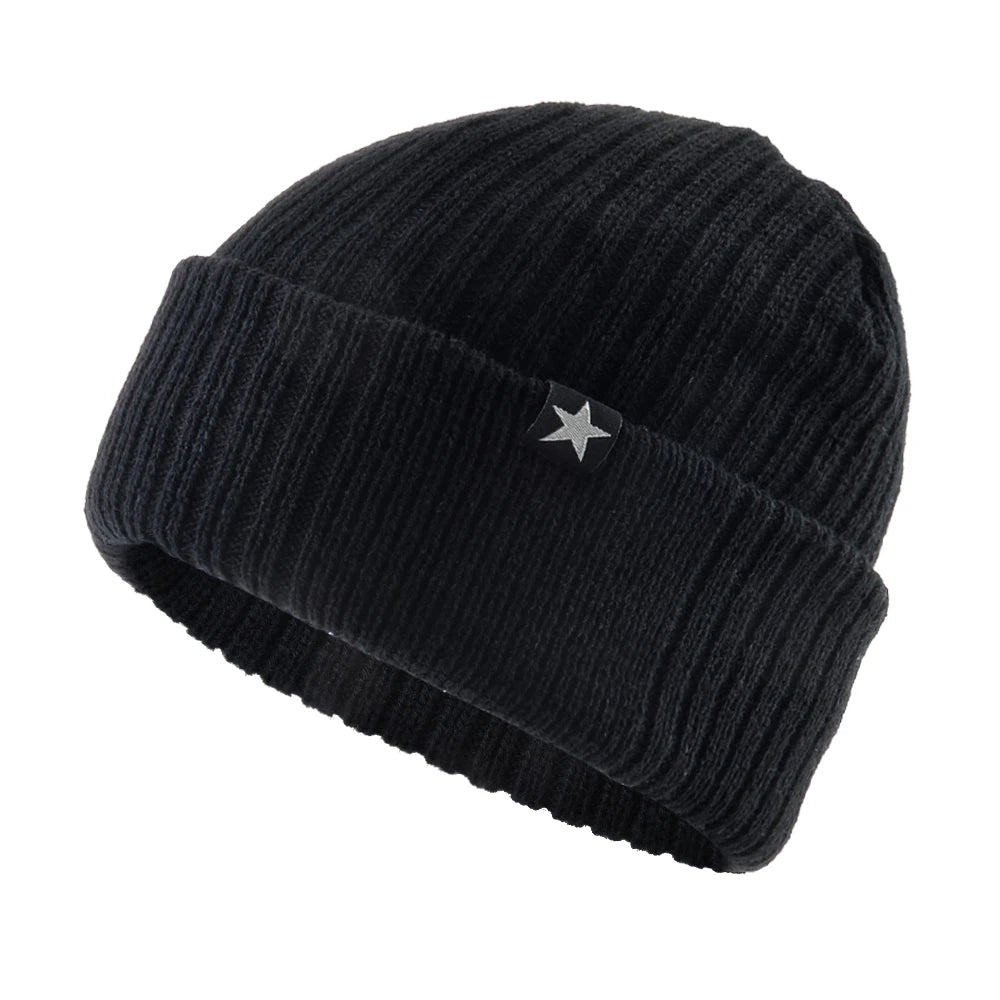 Men’s Thick Knitted Wool Beanie – Warm, Stylish, Perfect for Winter Sports & Outdoors