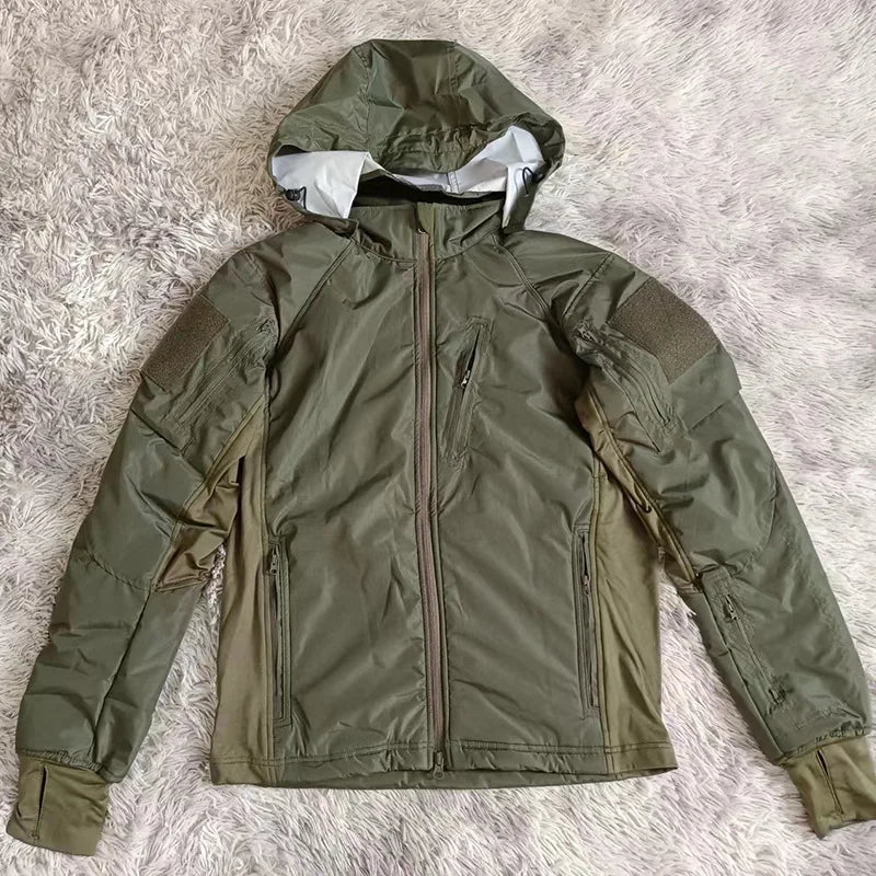 Men’s Camouflage Tactical Jacket Lightweight Waterproof Hooded Coat