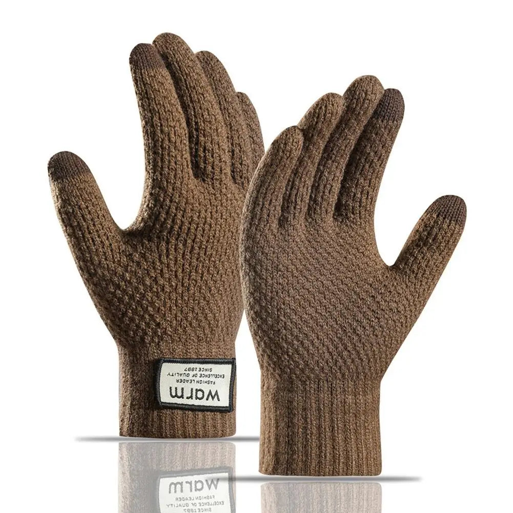 Winter Touchscreen Gloves for Men & Women – Warm Knit, Anti-Slip