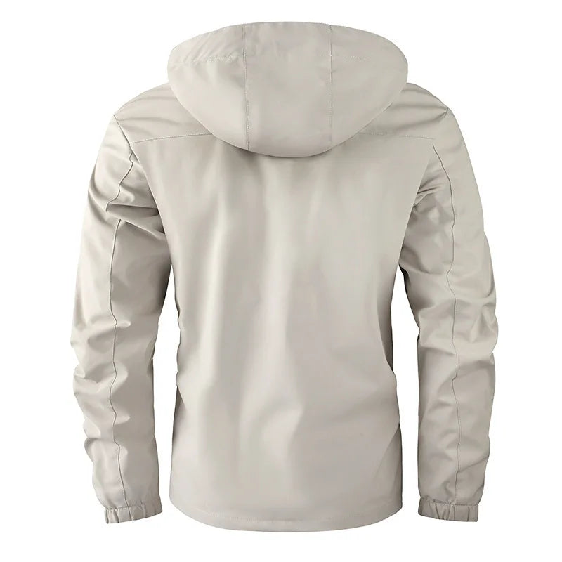 Men’s Waterproof Hooded Windbreaker Softshell Warm Winter Outdoor Jacket