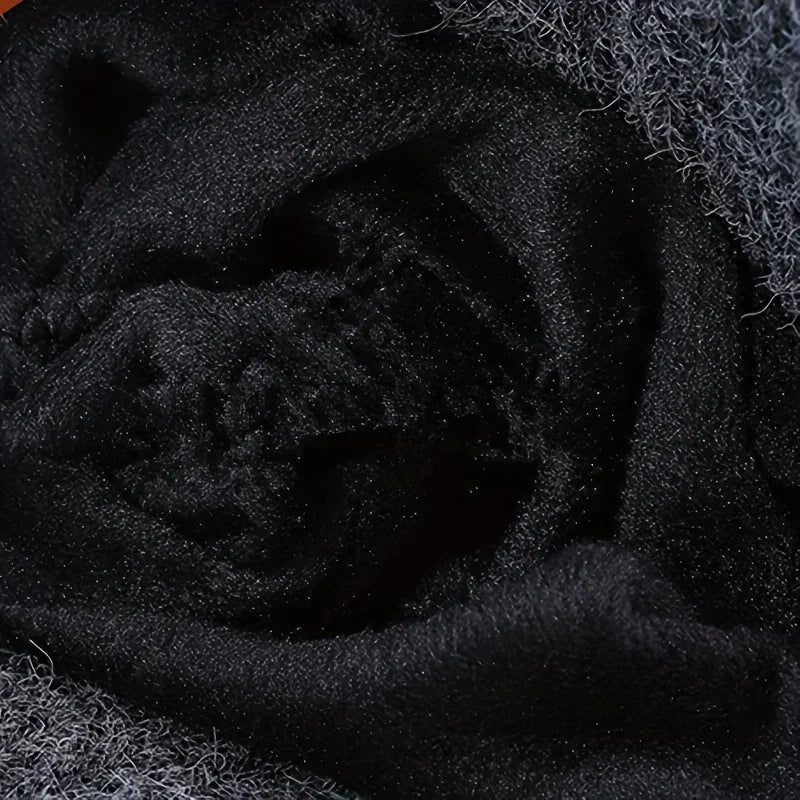 Men’s Winter Knitted Hat with Ear Protection – Warm Wool Beanie for Cold Weather