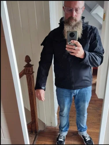 Men’s Tactical Softshell Jacket Waterproof Windproof Fleece Warm Army Coat