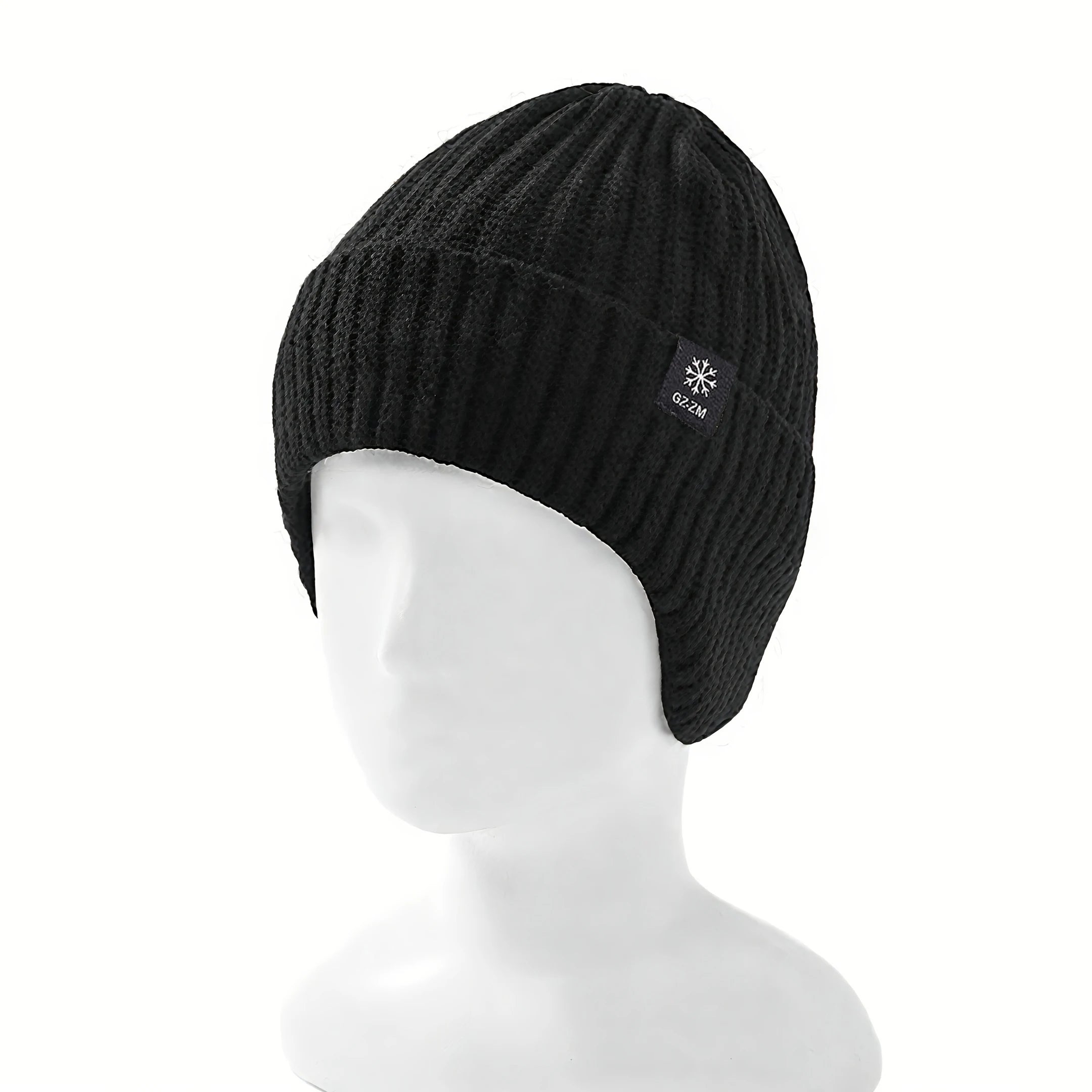 Men’s Winter Knitted Hat with Ear Protection – Warm Wool Beanie for Cold Weather