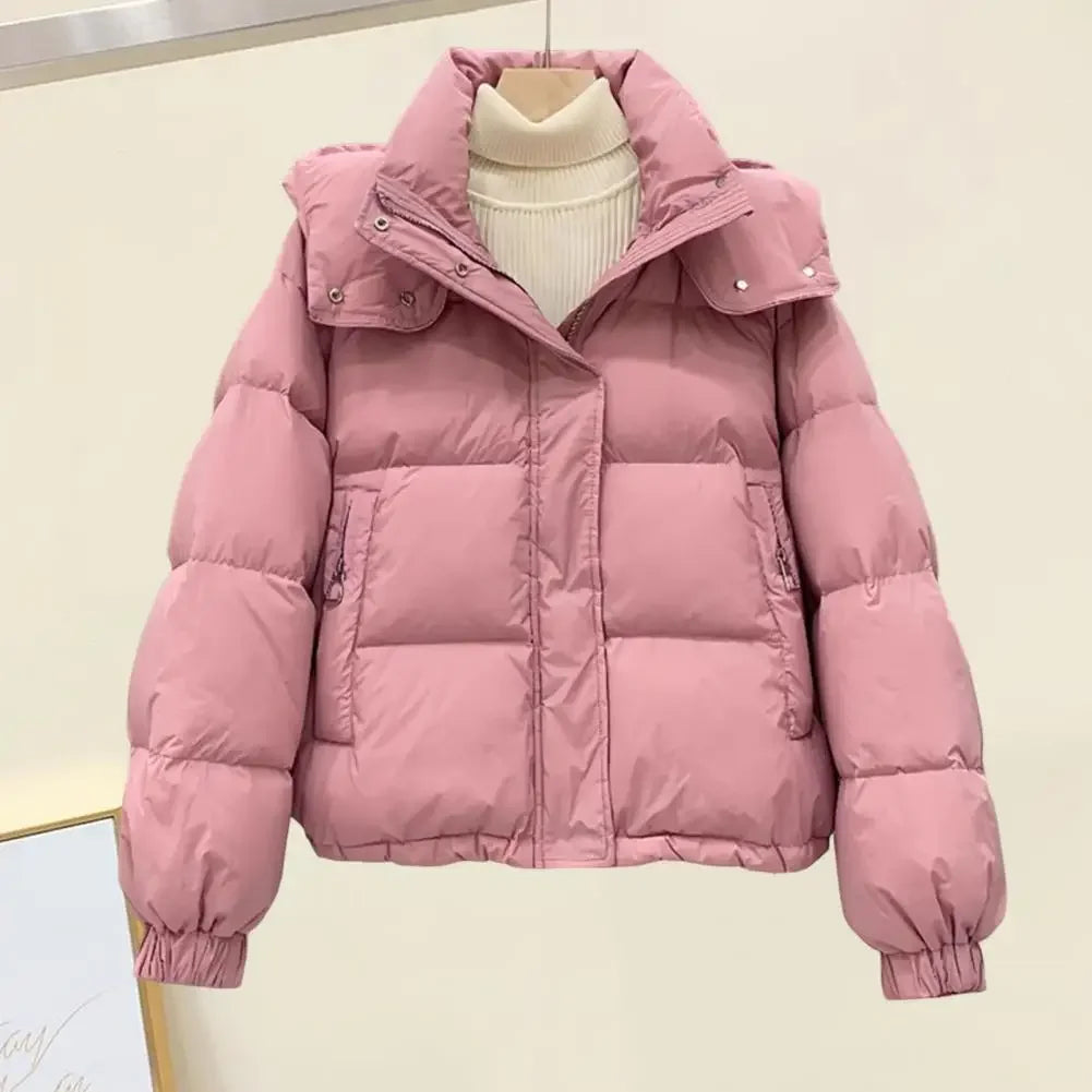 Women’s 2025 Winter Oversized Down Jacket, Loose Hooded Cotton Puffer Coat