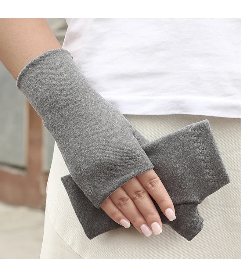 Winter Half-Finger Gloves – Warm, Non-Slip for Cycling and Outdoor Use