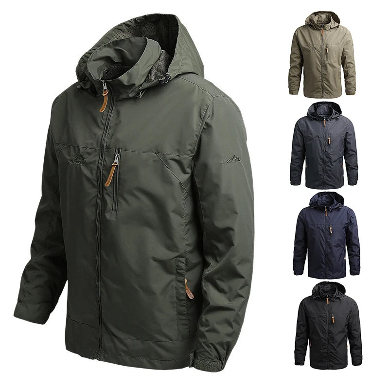 Men’s Winter Windbreaker Tactical Military Jacket Casual Coat Parka Raincoat Streetwear 5XL