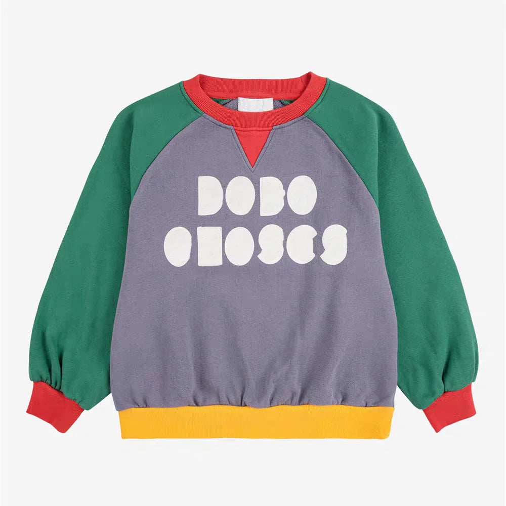 2025BC Kids Sweatshirt Autumn Winter Cotton Hoodie Cute Cartoon Print for Boys Girls