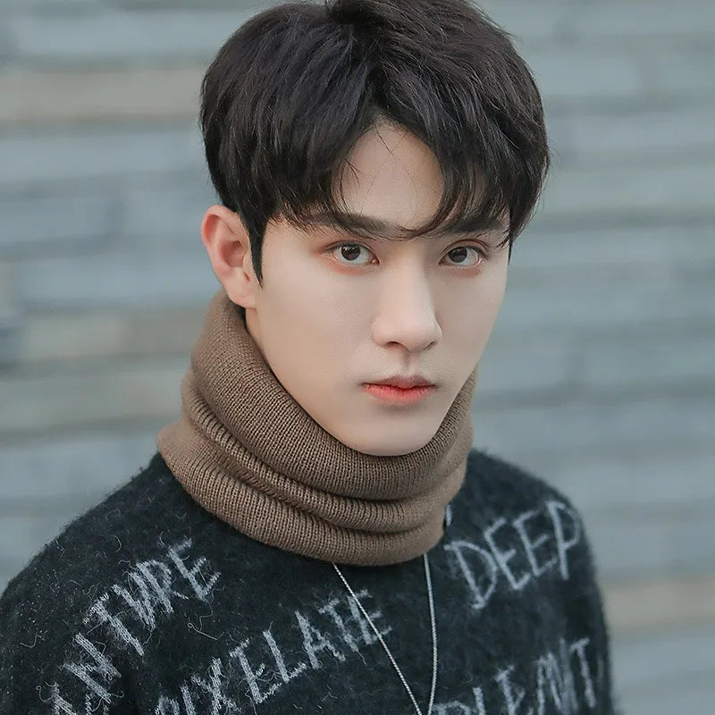 Unisex Winter Ring Scarf – Thick Warm Knitted Neck Warmer & Ski Muffler