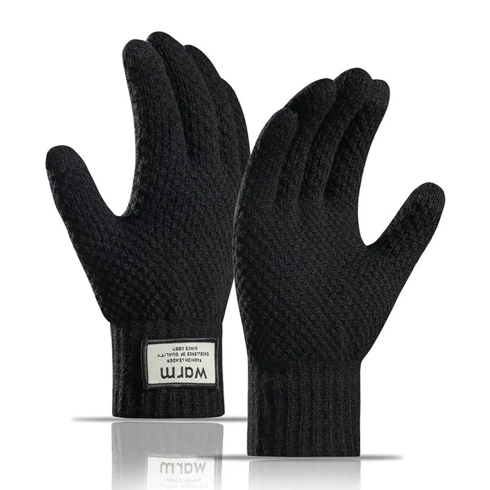 Winter Touchscreen Gloves for Men & Women – Warm Knit, Anti-Slip