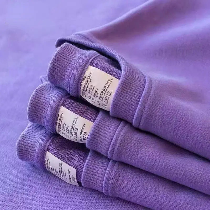 Unisex Cotton-Blend Fleece Crewneck Sweatshirt, Pullover Hoodie for Men and Women