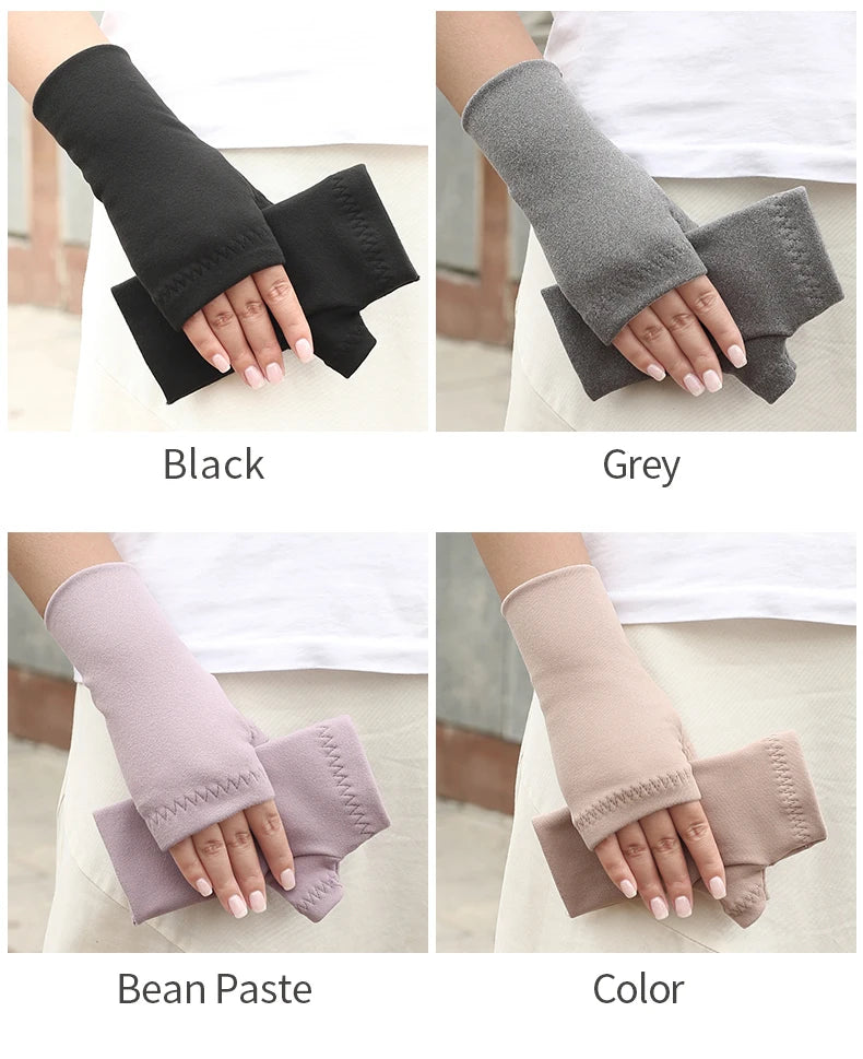 Winter Half-Finger Gloves – Warm, Non-Slip for Cycling and Outdoor Use