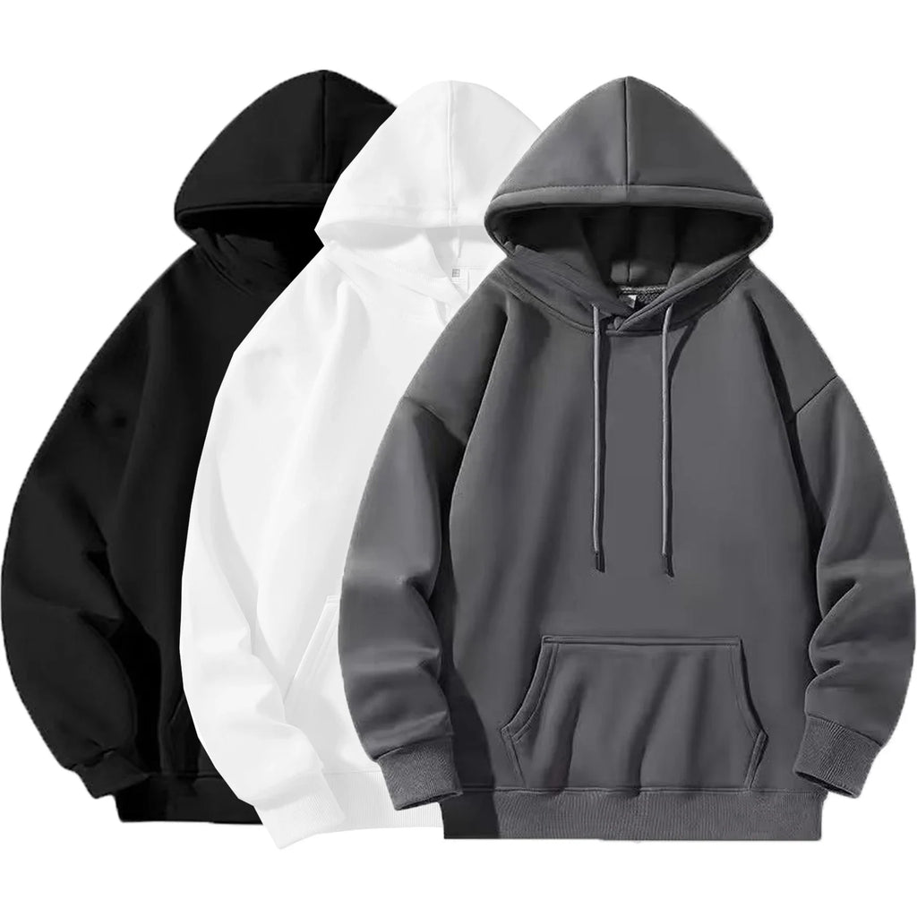 Slim Fit Hooded Sweatshirt for Men & Women, Comfortable Casual Autumn Winter Top
