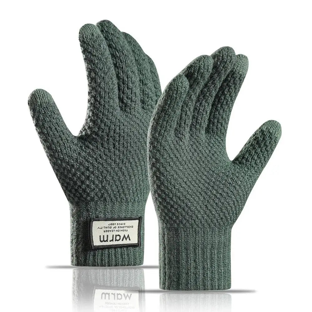 Winter Touchscreen Gloves for Men & Women – Warm Knit, Anti-Slip