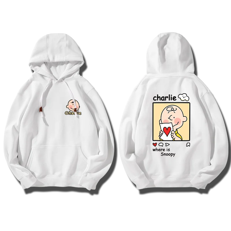 Women’s Snoopy Cartoon Hoodie, Trendy Pullover Sweatshirt for Couples and Sports Outfits