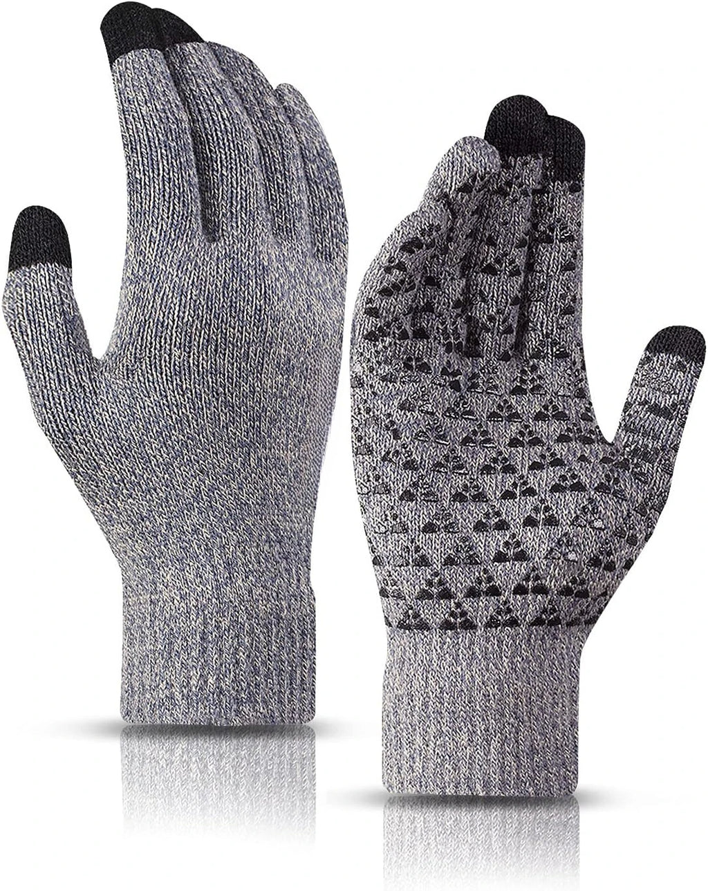 Unisex Winter Touchscreen Gloves – Warm, Knit, for Cycling, Running, and Driving