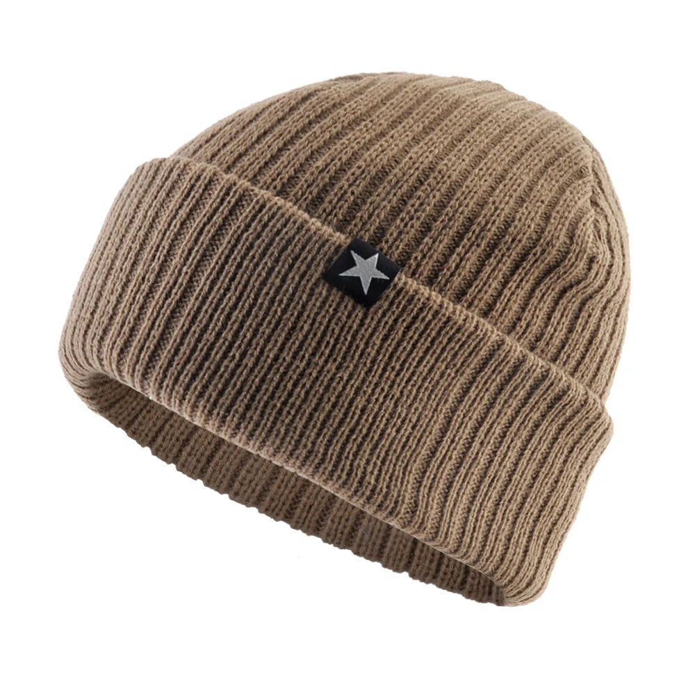 Men’s Thick Knitted Wool Beanie – Warm, Stylish, Perfect for Winter Sports & Outdoors