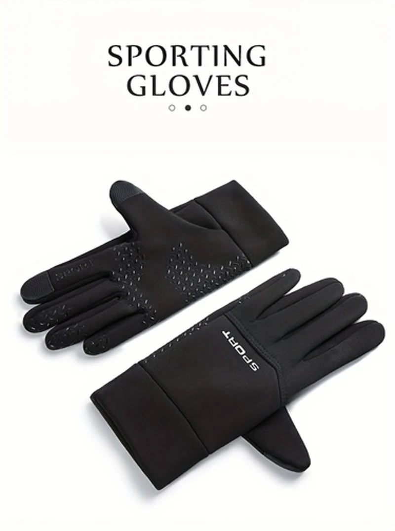Unisex Winter Gloves – Waterproof, Windproof, Anti-Slip, Touchscreen-Ready for Cycling and Outdoor Use