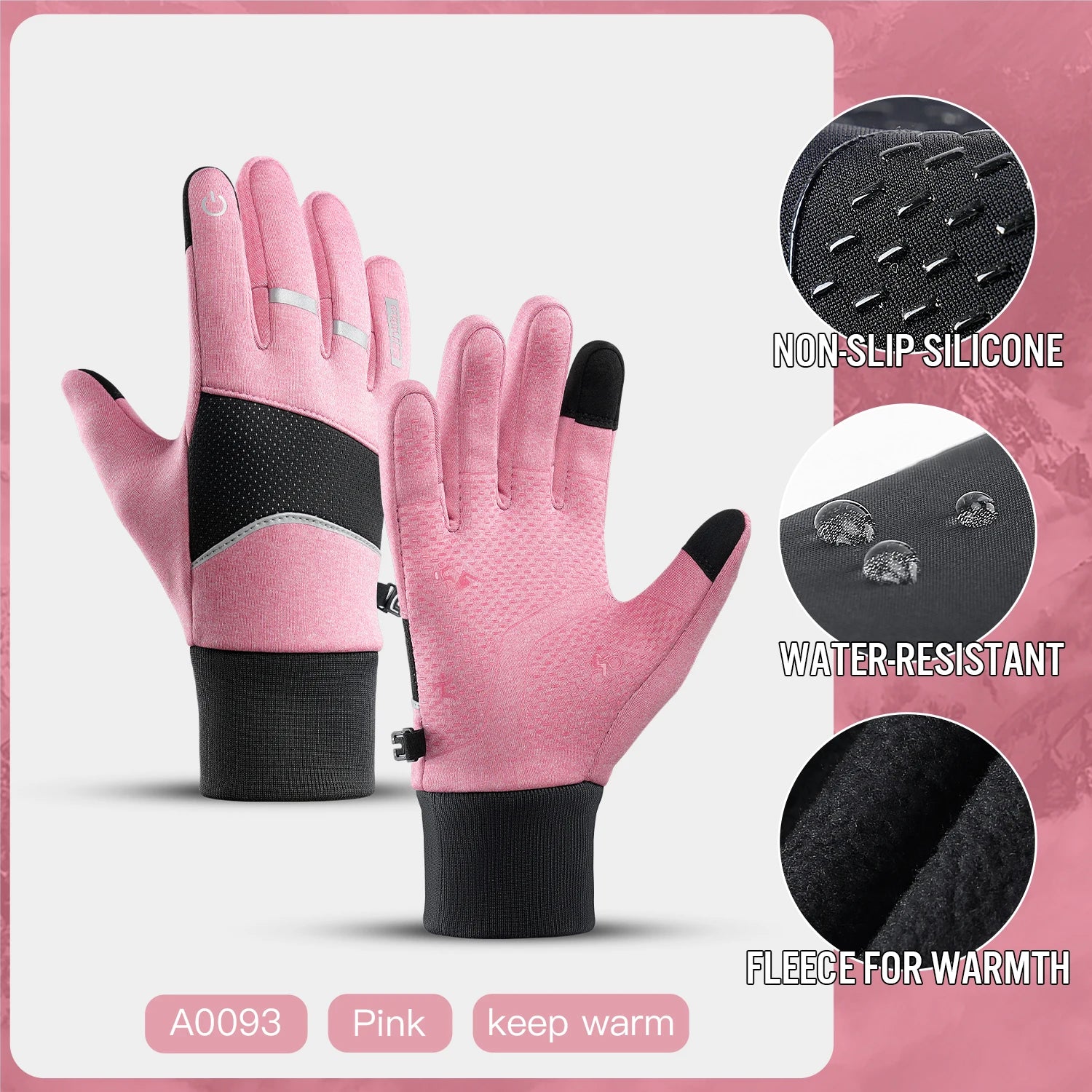 Waterproof Touchscreen Winter Cycling Gloves for Men & Women