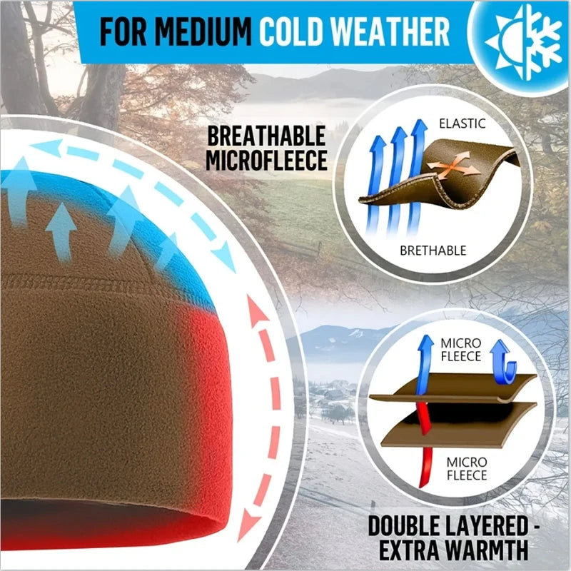 Unisex Winter Windproof Fleece Hat – Outdoor Sports