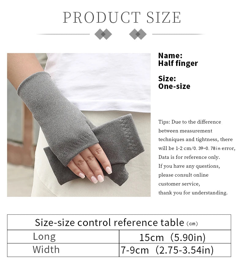 Winter Half-Finger Gloves – Warm, Non-Slip for Cycling and Outdoor Use