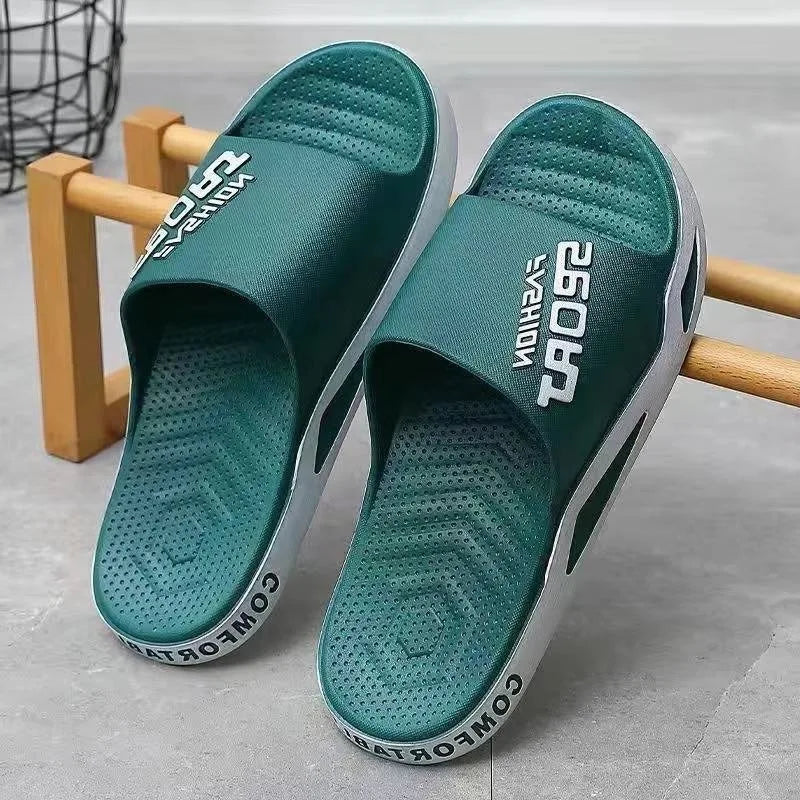 Trendy Men’s Slippers – Comfortable Non-Skid Home and Bathroom Sandals