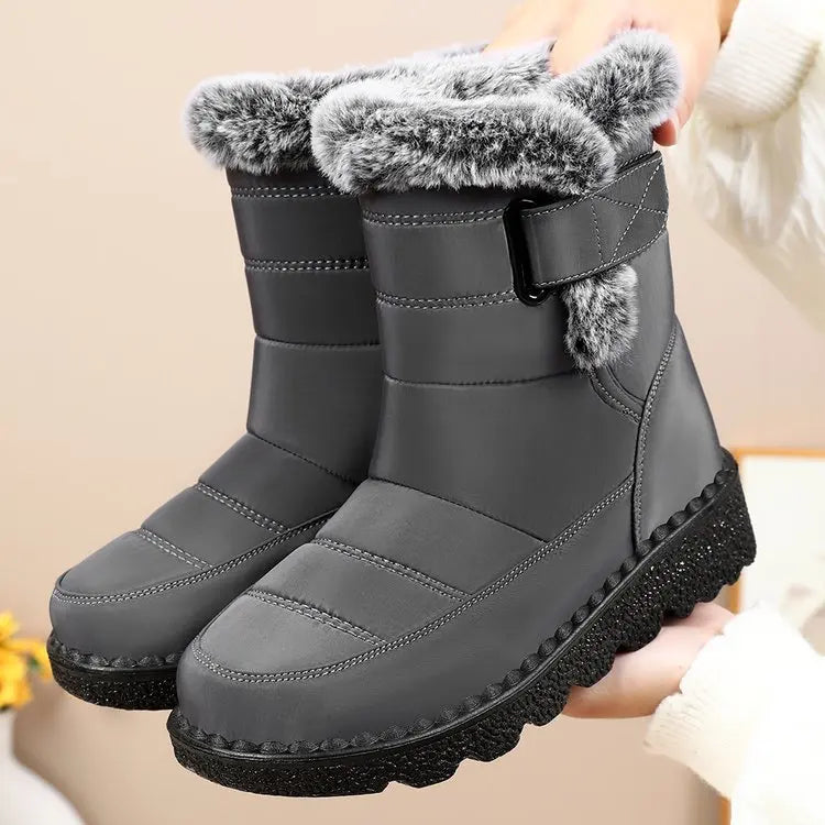 Women’s 2025 Trend Winter Ankle Boots Fur Lined Waterproof Snow Shoes