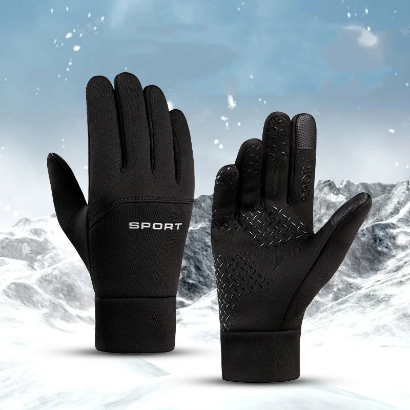 Unisex Winter Gloves – Waterproof, Windproof, Anti-Slip, Touchscreen-Ready for Cycling and Outdoor Use