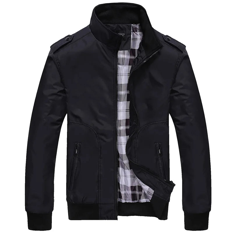 Men’s Waterproof Bomber Jacket Windproof Rainproof Military Coat Spring