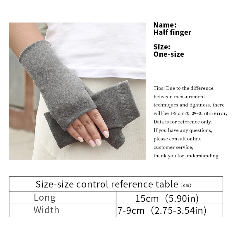 Winter Half-Finger Gloves – Warm, Non-Slip for Cycling and Outdoor Use