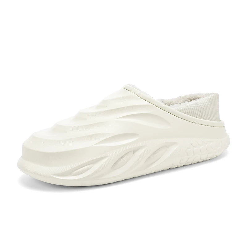 Men & Women Winter Slippers – Warm Velvet Heel, Non-Slip and Wear-Resistant Home Shoes