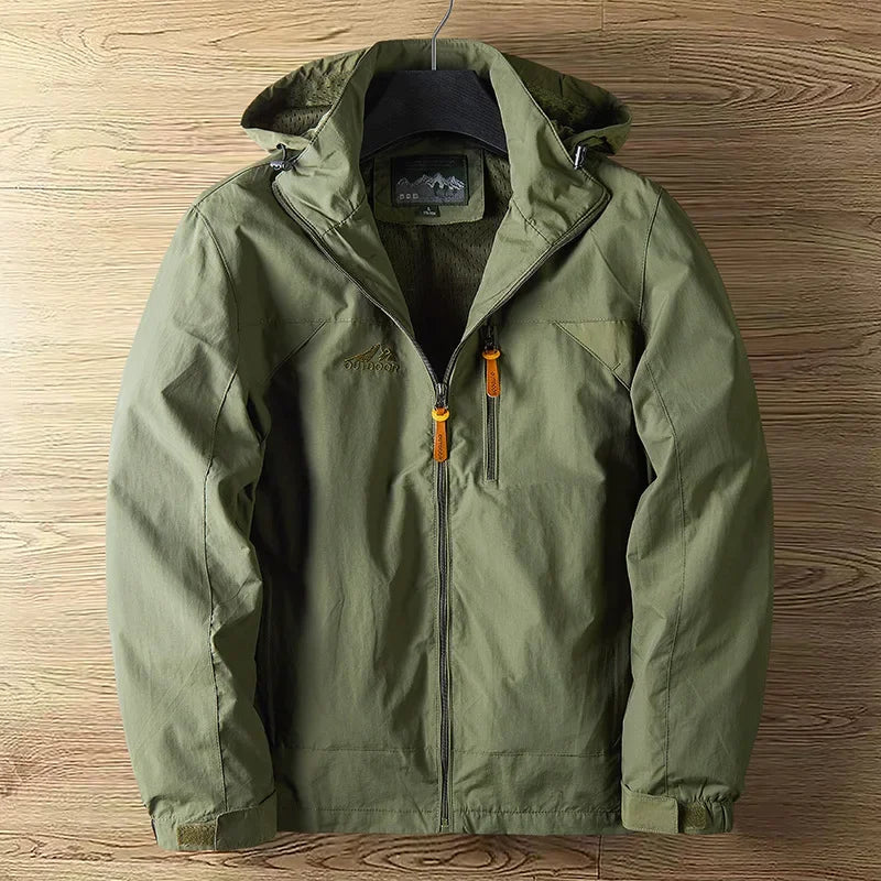 Men’s Spring Autumn Casual Outdoor Jacket Lightweight Hooded Climbing Streetwear