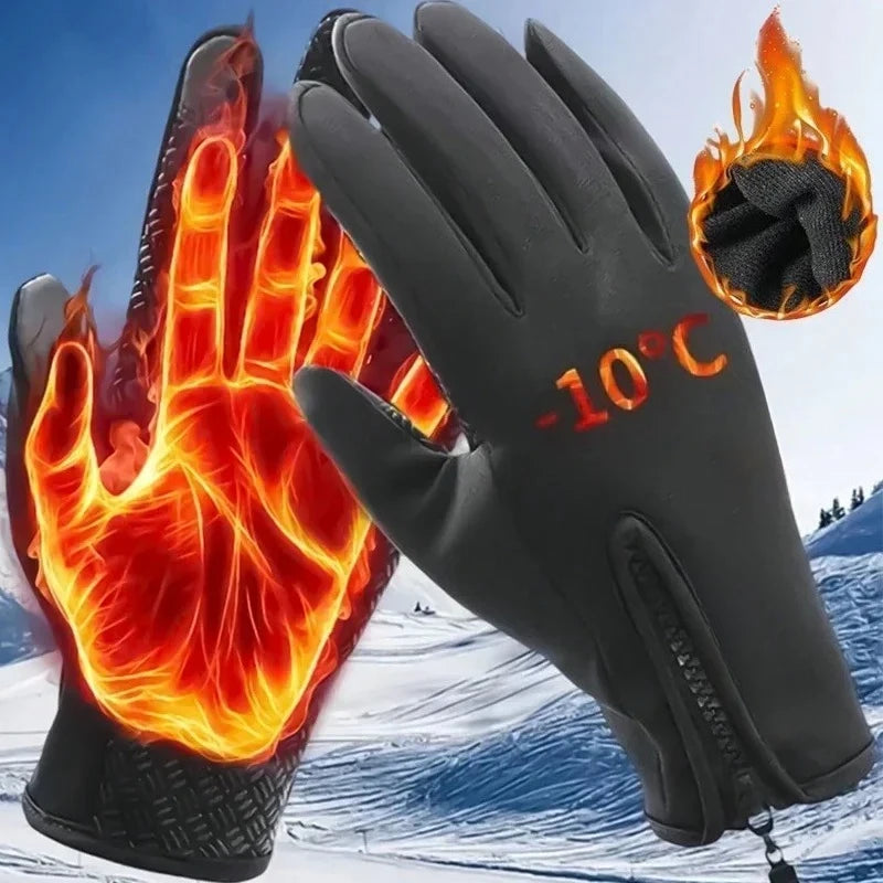 Waterproof Touchscreen Winter Gloves for Men Women Warm Non-Slip Outdoor