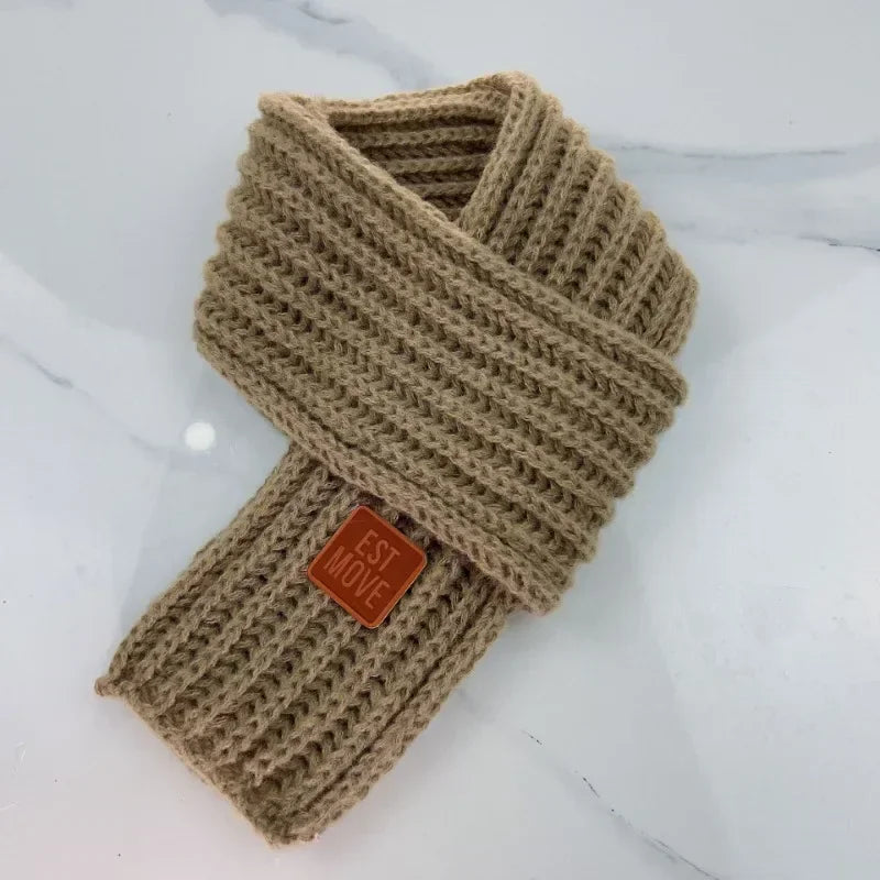 Kids’ Winter Knitted Scarf – Soft Neck Warmer for Boys & Girls