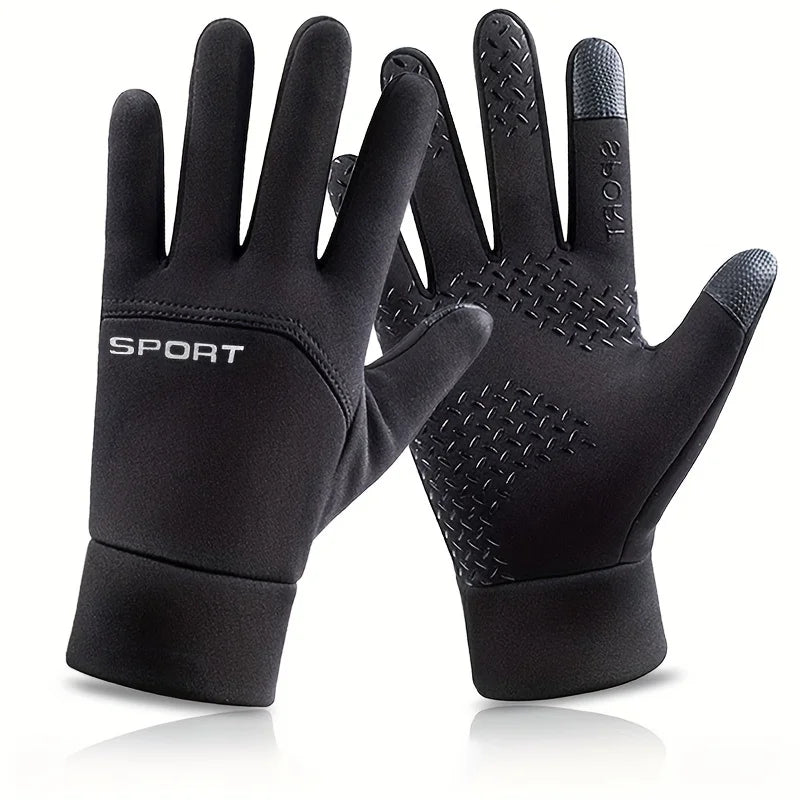 Unisex Winter Gloves – Waterproof, Windproof, Anti-Slip, Touchscreen-Ready for Cycling and Outdoor Use