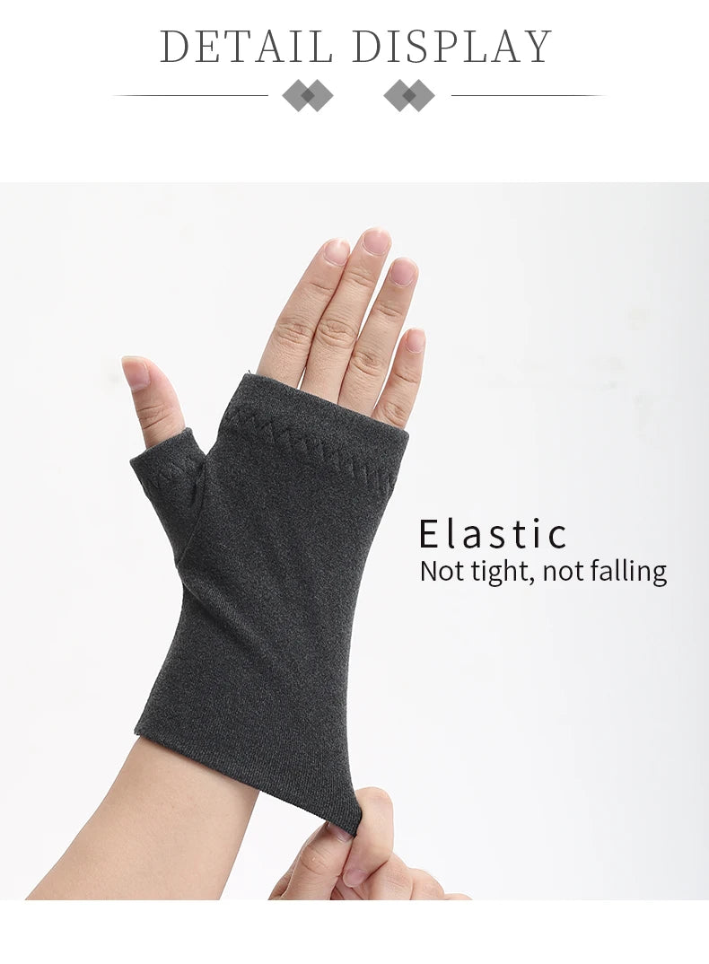 Winter Half-Finger Gloves – Warm, Non-Slip for Cycling and Outdoor Use
