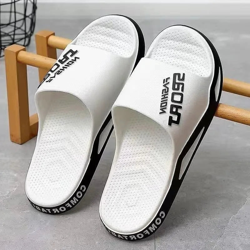 Trendy Men’s Slippers – Comfortable Non-Skid Home and Bathroom Sandals