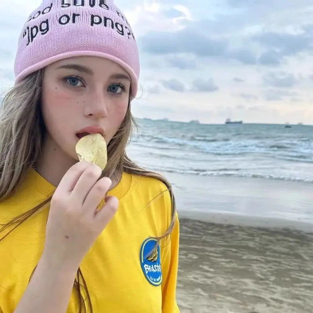 Embroidered Winter Knitted Beanie – Unisex Hat