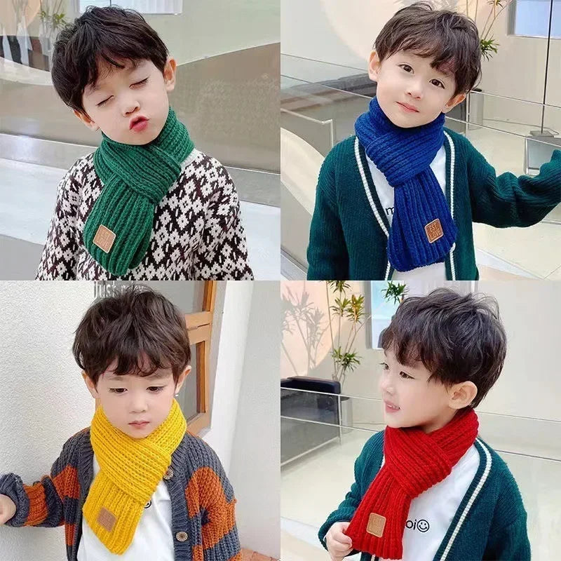 Kids’ Winter Knitted Scarf – Soft Neck Warmer for Boys & Girls