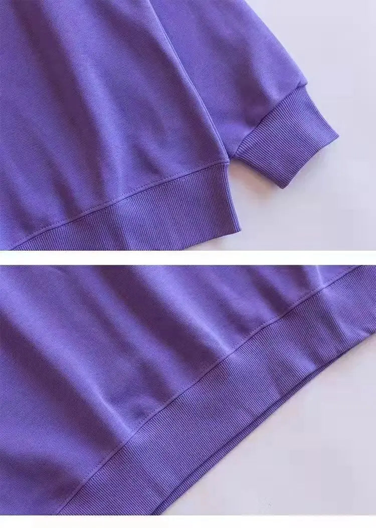 Unisex Cotton-Blend Fleece Crewneck Sweatshirt, Pullover Hoodie for Men and Women