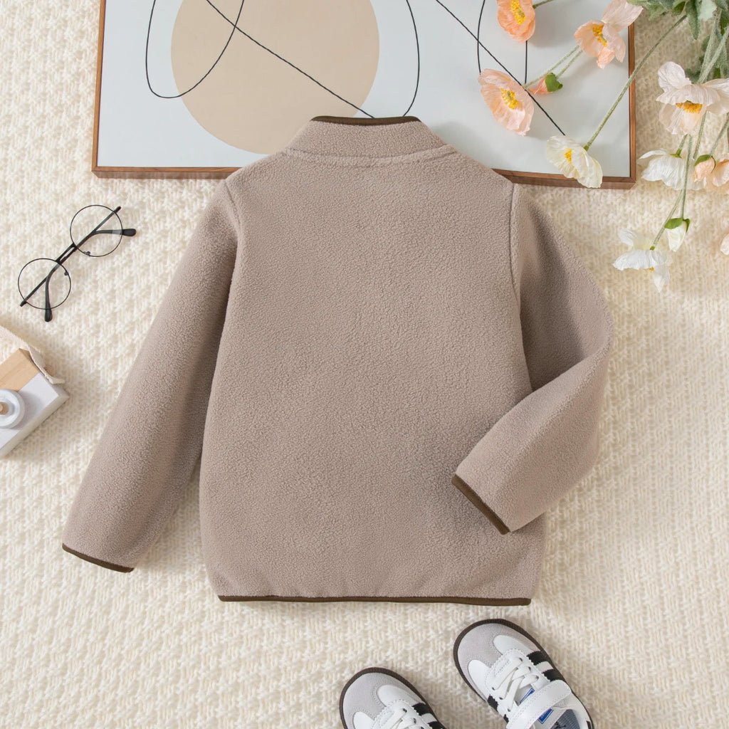 Boys Half-Zipper Hoodie, Letter Print Sweatshirt for Autumn Winter Casual Sport Wear