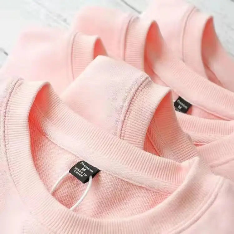 Unisex Cotton-Blend Fleece Crewneck Sweatshirt, Pullover Hoodie for Men and Women