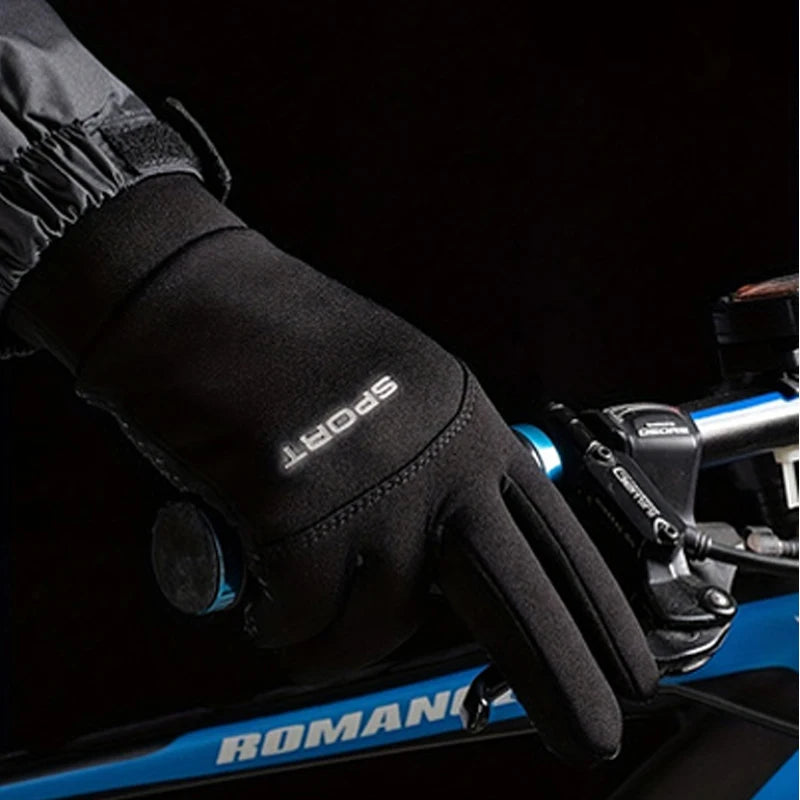 Unisex Winter Gloves – Waterproof, Windproof, Anti-Slip, Touchscreen-Ready for Cycling and Outdoor Use