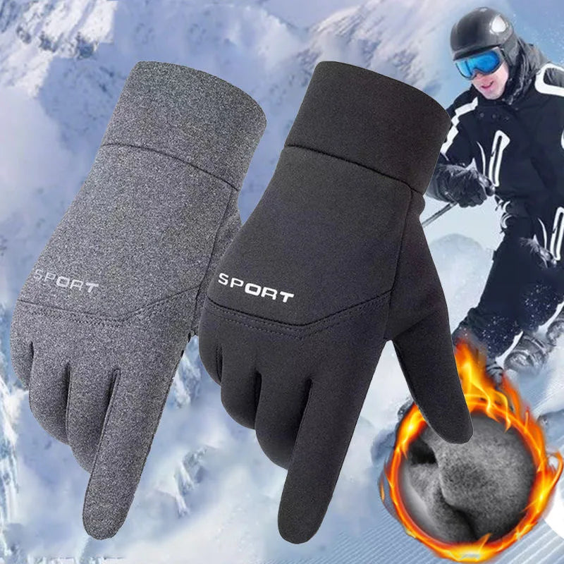 Unisex Winter Gloves – Waterproof, Windproof, Anti-Slip, Touchscreen-Ready for Cycling and Outdoor Use