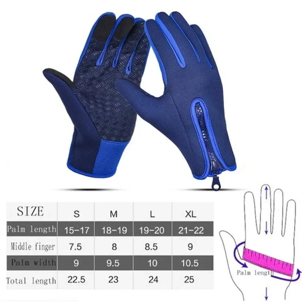 Waterproof Touchscreen Winter Gloves for Men Women Warm Non-Slip Outdoor