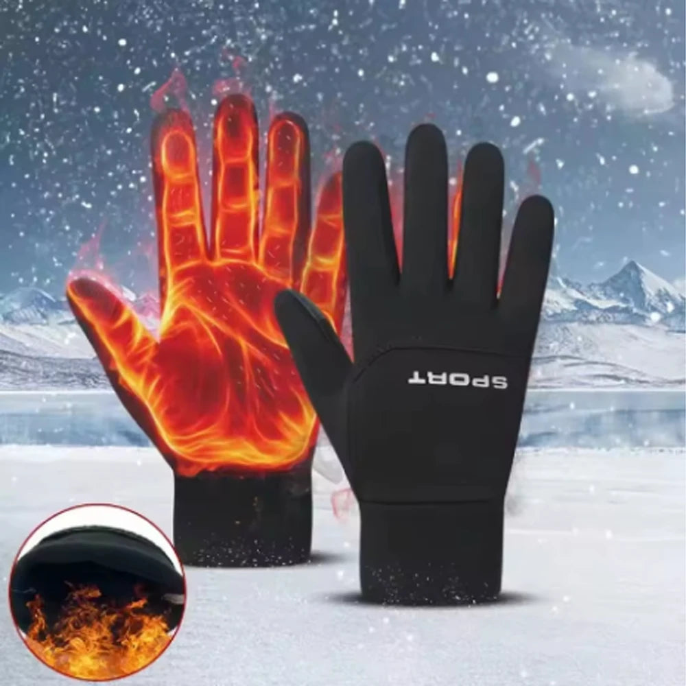Unisex Winter Gloves – Waterproof, Windproof, Anti-Slip, Touchscreen-Ready for Cycling and Outdoor Use