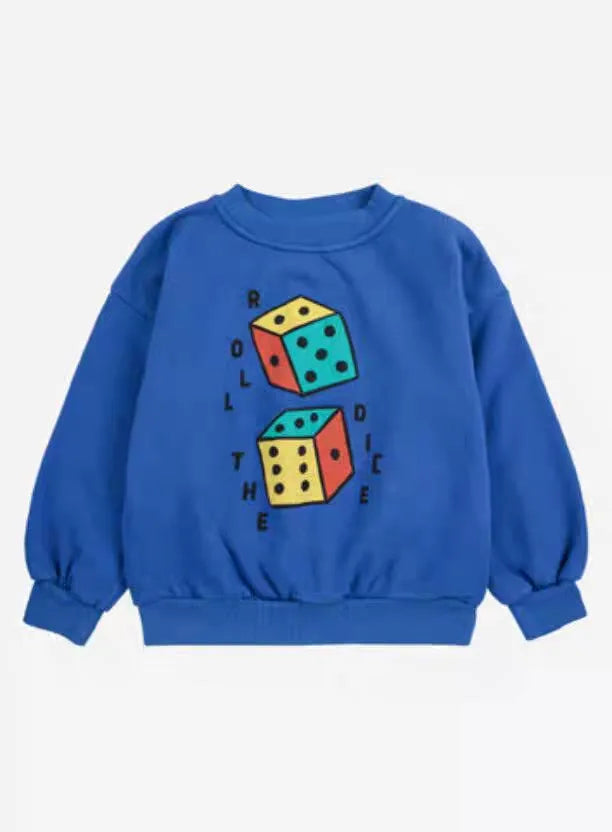 2025BC Kids Sweatshirt Autumn Winter Cotton Hoodie Cute Cartoon Print for Boys Girls