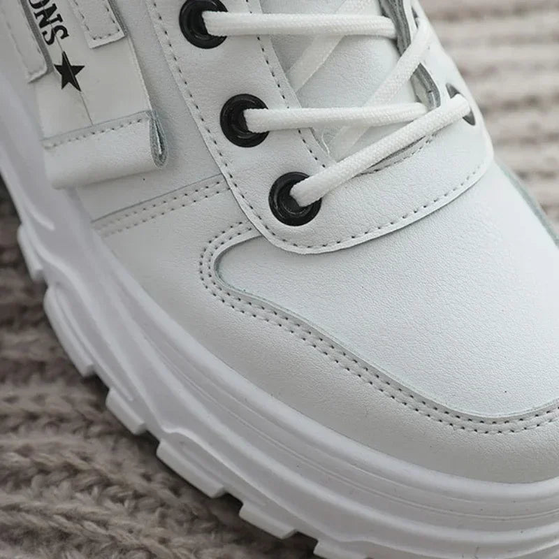 Women’s Winter Snow Boots, High-Top Warm Platform Ankle Sneakers Casual Shoes