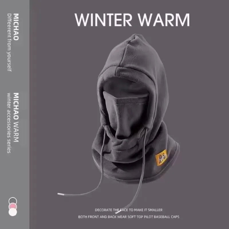 3-in-1 Winter Hat with Mask & Neck Warmer – Windproof Cold Weather Beanie for Men & Women