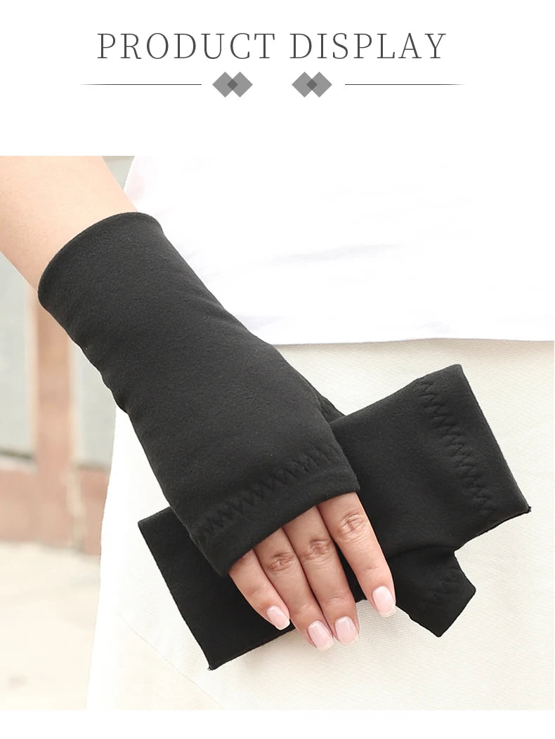 Winter Half-Finger Gloves – Warm, Non-Slip for Cycling and Outdoor Use