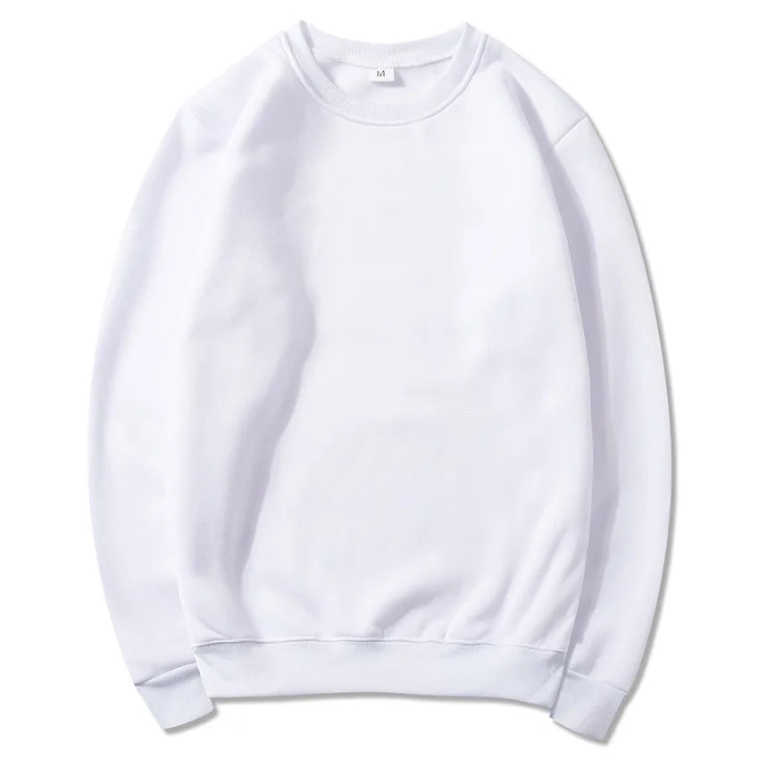 Men’s and Women’s O-Neck Pullover Sweatshirt, Long Sleeve, Casual Spring Autumn Top